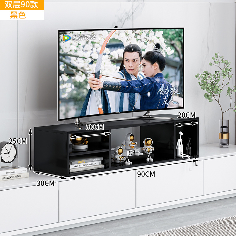 Estante Elevador para Base de TV de Madera para Pantalla Inteligente