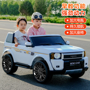 Children's Electric Car Four-Wheel Off-Road Vehicle Remote Control Child Baby Domineering Off-Road Vehicle Electric Sit-On Adult Stroller