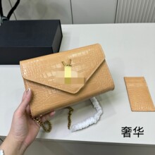 跨境手拿包撞色信封女包复古小方包杨 纯色简约手包新款斜挎真皮