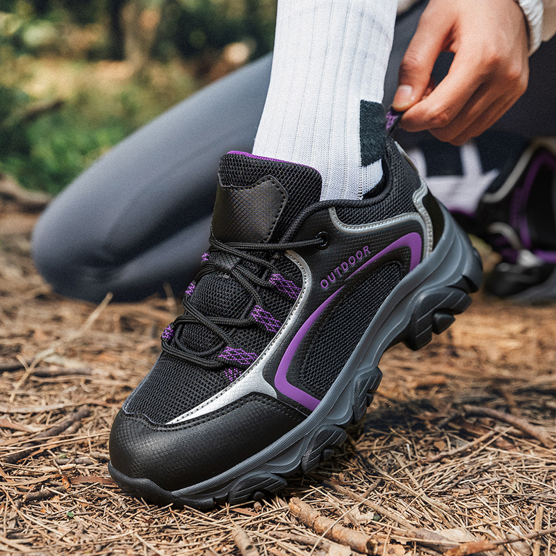 2024 nuevo transfronterizo primavera y otoño ligero con suela suave pareja transpirable casual zapatos deportivos de senderismo para hombres y mujeres