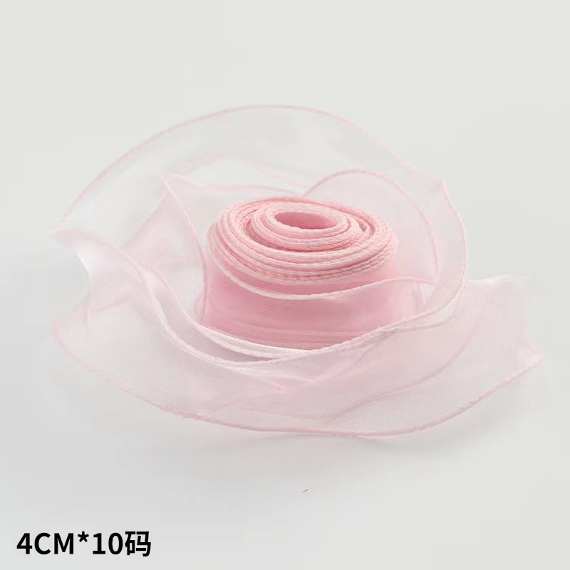 피쉬 테일 원사 리본 꽃 포장 리본 케이크 상자 장식 리본 수제 DIY 리본 레이스 물결 모양의 눈 리본