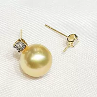 Jixiaofu K золотые аксессуары 18K бриллиантовые серьги принцессы аксессуары голова коровы ухо игла Одиночная дрель автомобиль цветок серьги пустой держатель