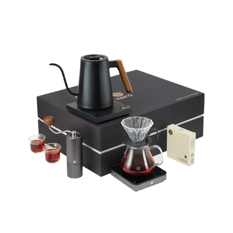 Hero Zhenxiang set de café de fabricación manual set de cafetera de café de fabricación manual set de cafetera de regalos set de molinadora de frijoles de mano