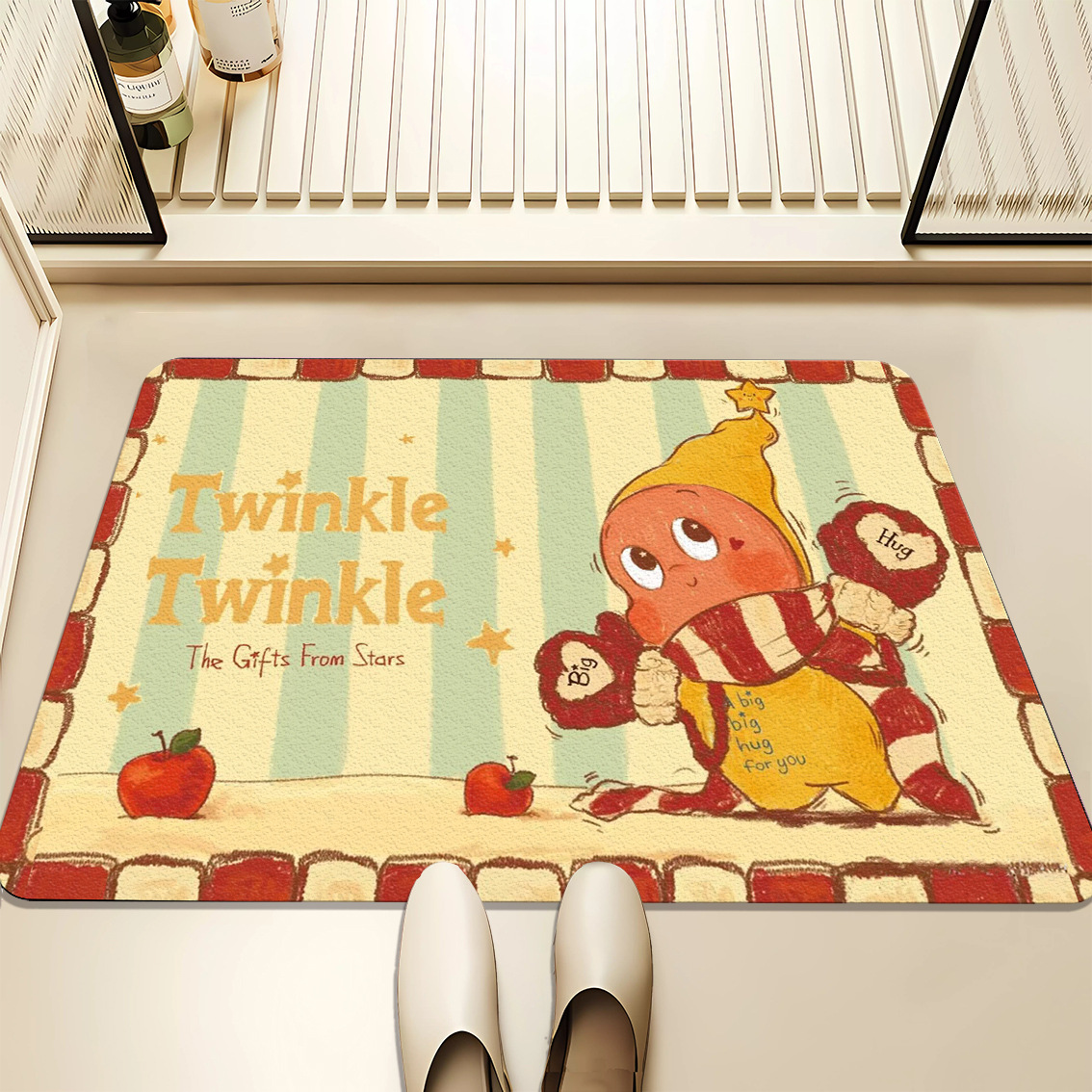 별은 장갑을 끼고 큰 포옹을 한다