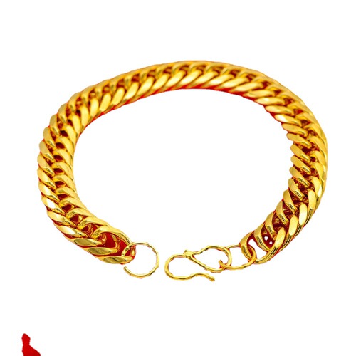 Vietnamese sand gold bracelet for men, domineering boss chain, trendy gold-plated bracelet that will not fade for a long time, luxury jewelry