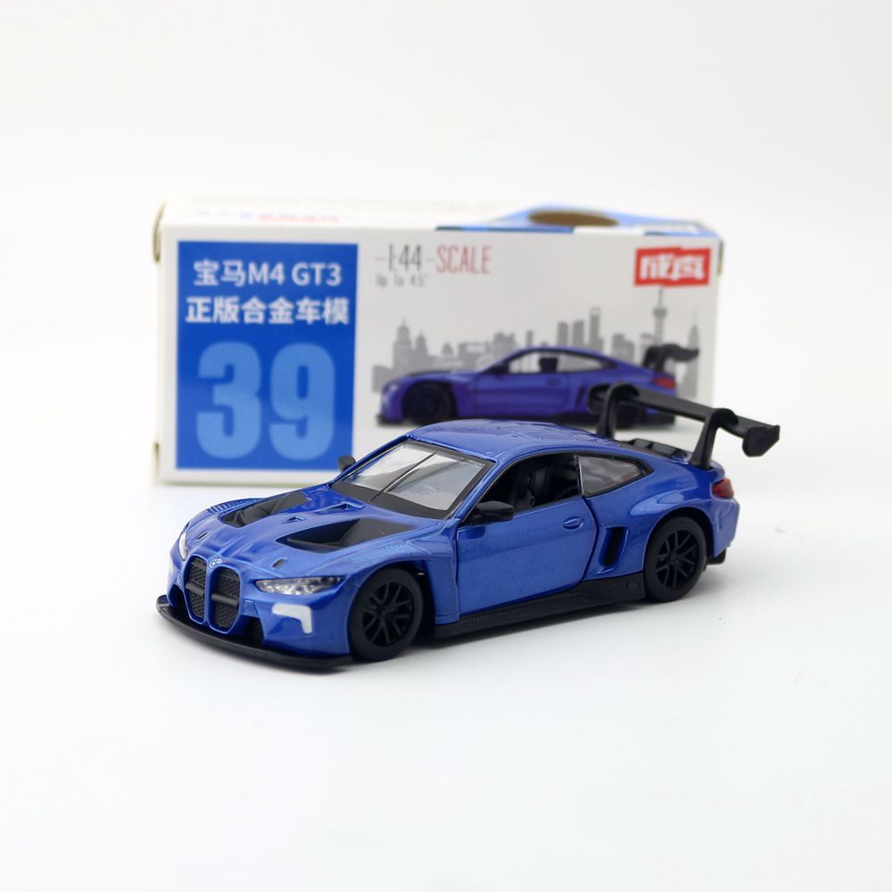 彩珀 Bmw, warrior, car model, racing car, toy, scale 1:43