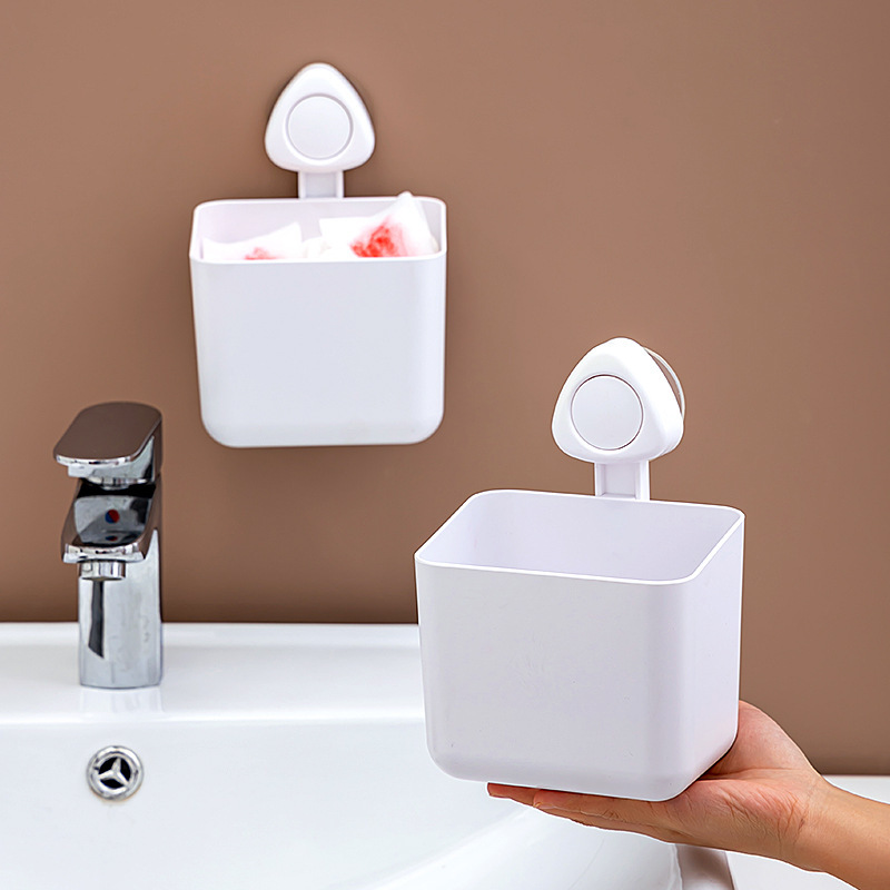 Bathroom Trash Can, Toilet Hanging Washcloth, Washstand Countertop, Wall-Mounted Bathroom Storage Box, Small Wall-Mounted Bucket