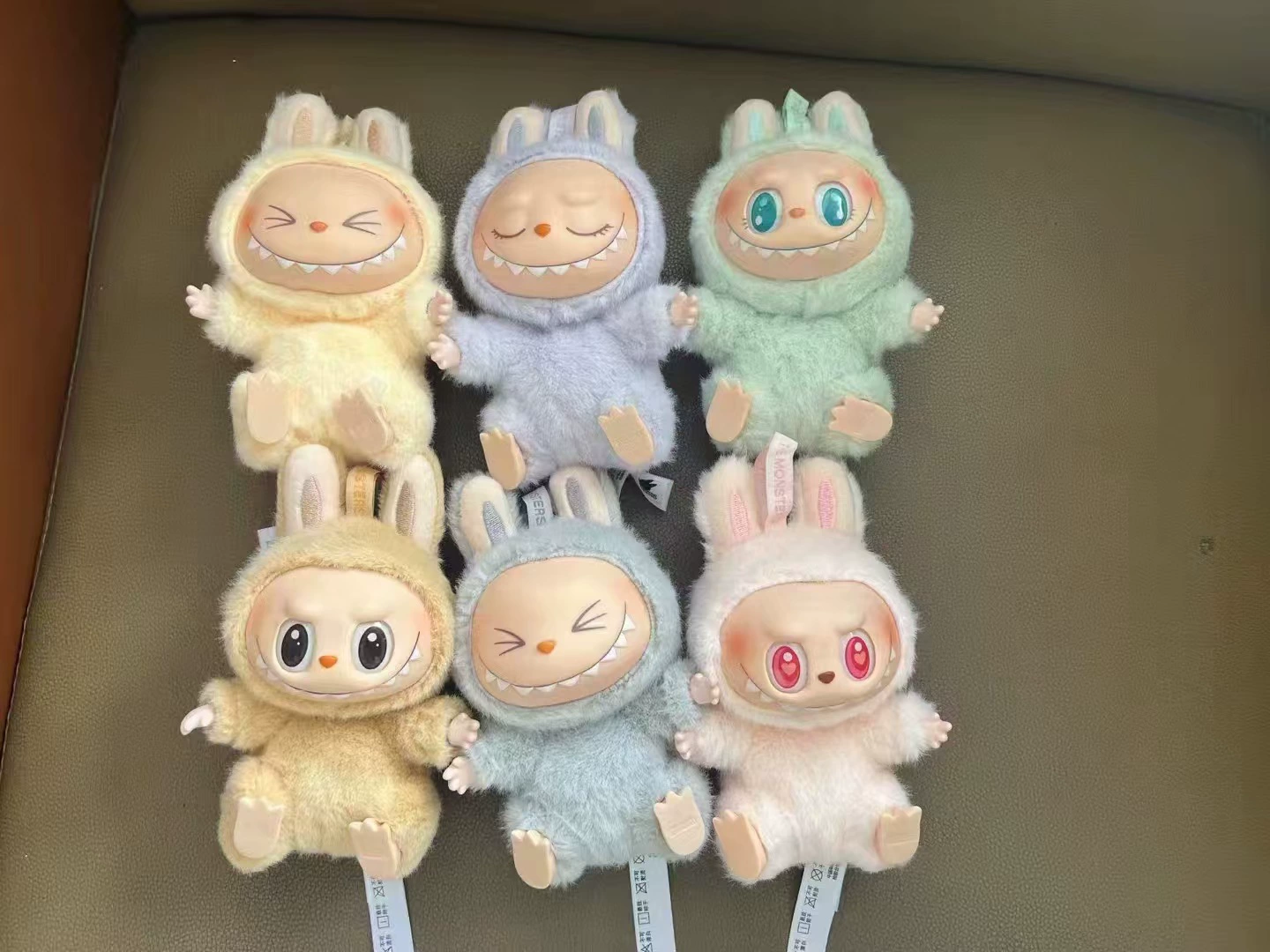 [В наличии] Bubble, плюшевая игрушка Labubu, эмалированное лицо Macaron, высокое качество