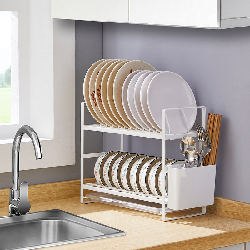 免安装窄款沥水碗架家用台面碗柜碗碟收纳小型放碗筷架厨房置物架