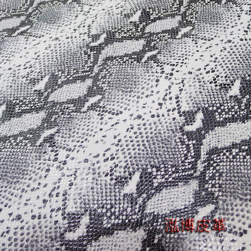[Small wholesale two-layer python pattern] Python pattern genuine leather fabric, handbags, luggage, leather goods, genuine leather fabric