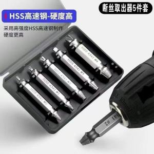 断丝螺丝取出器拆螺丝工具滑丝断头水管反丝滑牙水龙头取芯器|undefined