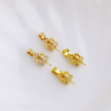 14K�����ʯ�ʹڵ����� ��Ȧ�Ƕ������������ diy�ֹ���ᘲ���