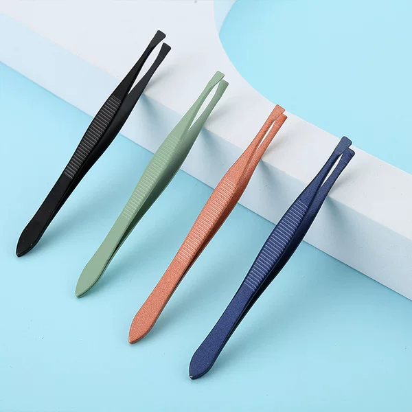Beauty makeup tool eyebrow clip eyebrow clip small tweezers plucking clip stainless steel colorful small eyebrow clip makeup clip