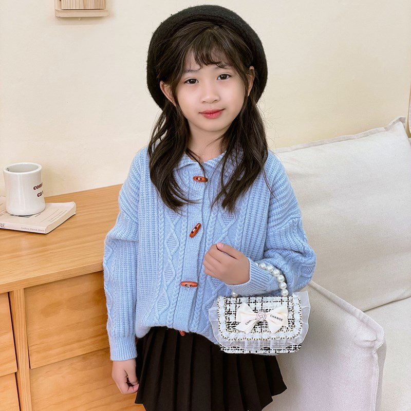 Bolso infantil, lindos arcos de perlas, bolso de mochila para niños, estilo coreano de moda, bolso de hombro para hombres y mujeres.