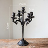 Nordic retro cast iron candle table dining table ornaments make old iron candlestick candlelight dinner romantic light scene props