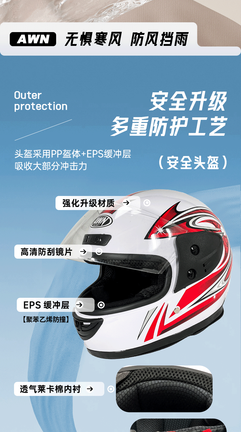 Bib Windproof Cap Men's and Women's Helmet Electric Car Helmet Four Seasons Helmet Winter Thickened Motorcycle Hat Cross-border