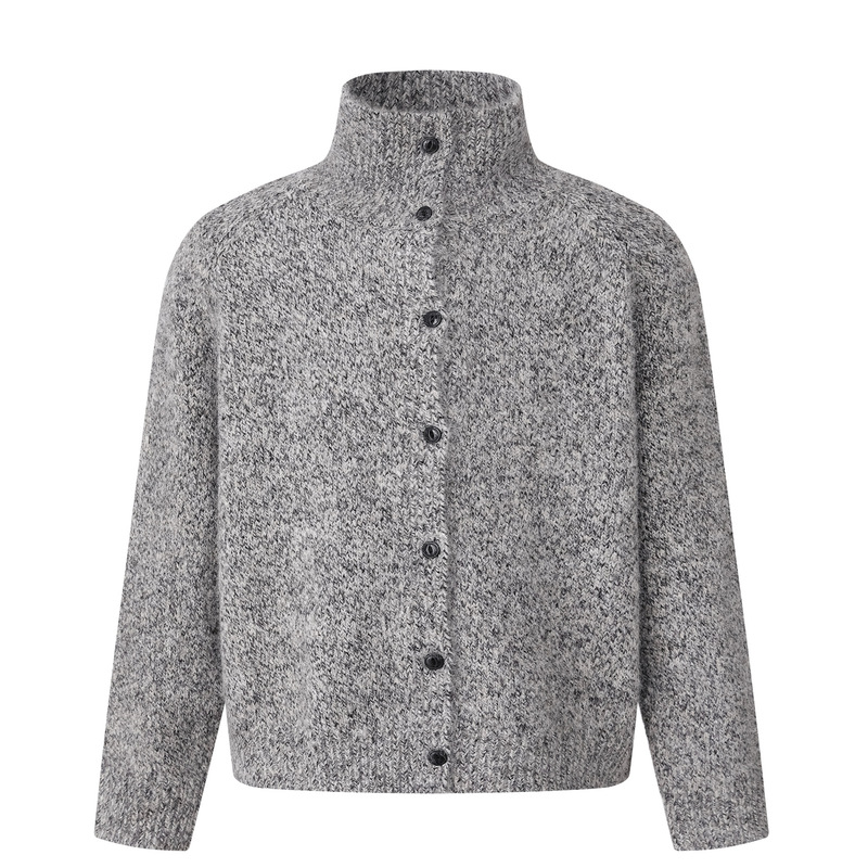 Wool blend American retro boxy short wide knit cardigan, unisex, thick and warm, old money style sweater coat, trendy Wool blend American retro boxy short wide knit cardigan, unisex, thick and warm, old money style sweater coat, trendy