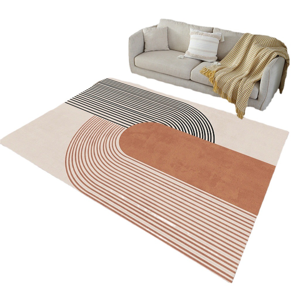 Transfronterizo de estilo europeo color sólido alfombra sala de estar mesa de café dormitorio felpa noche arte japonés ins estilo piso mat