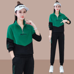 套装女妈妈春秋大码女装2025新款洋气中老年休闲运动服两件套