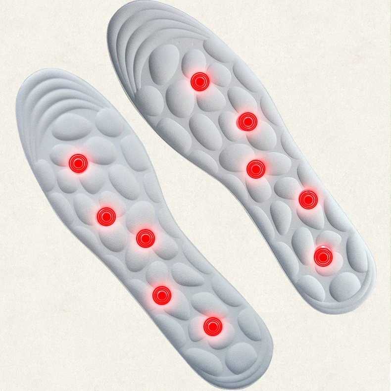 Дезодорант-Стелька 10 шт. Магнитная декомпрессионная стелька для упражнений, снимающая боль в ногах, дышащая впитывающая пот Повседневная стелька сохраняет естественность и здоровье
