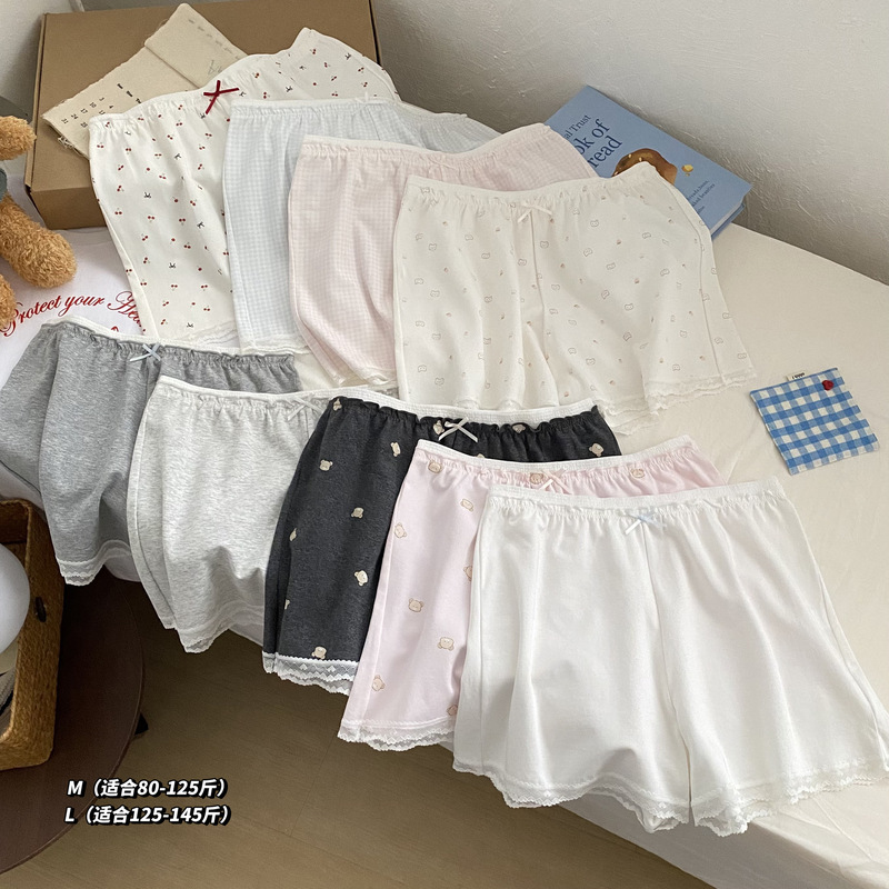 5110 Women's Summer Cotton Shorts, Sweet and Loose Casual Thin Pants for Girls, Suitable for Wearing Outside or as Home Pants 5110 Women's Summer Cotton Shorts, Sweet and Loose Casual Thin Pants for Girls, Suitable for Wearing Outside or as Home Pants