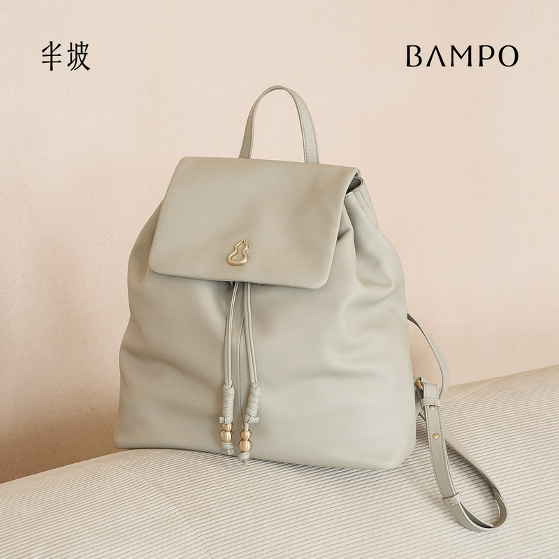 Bampo Banpo Ruyuan Backpack First Layer Cowhide Women's Travel 2025 New Model Large Capacity Backpack Lightweight and Versatile Bampo Banpo Ruyuan Backpack First Layer Cowhide Women's Travel 2025 New Model Large Capacity Backpack Lightweight and Versatile