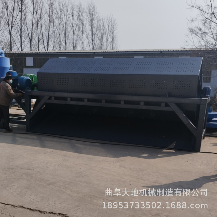 六角滚筒抛光机 火烧铁去毛刺打磨机 6米长抽尘火烧铁干磨机