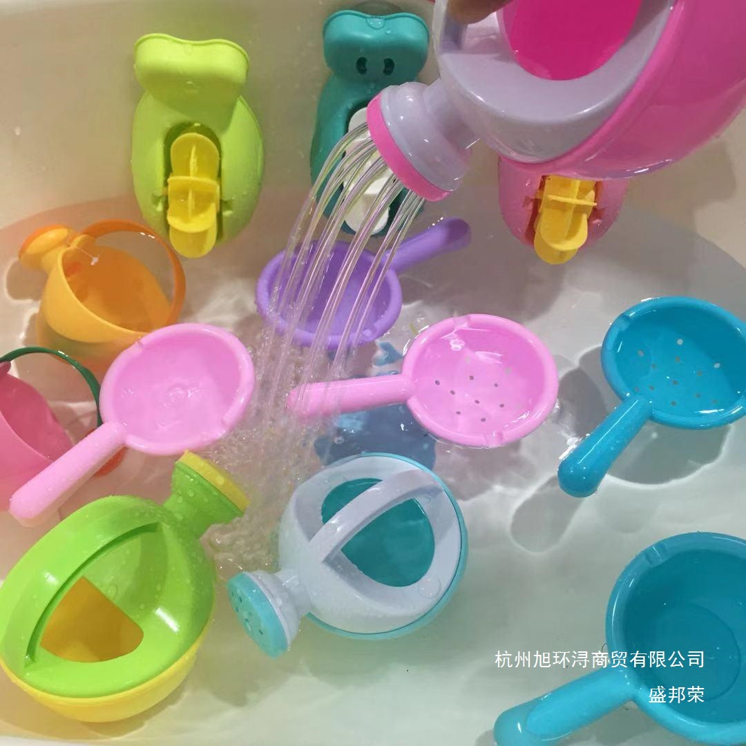 儿童宝宝洗澡玩具男孩女孩戏水花洒水壶勺子婴儿浴缸澡盆玩水套装