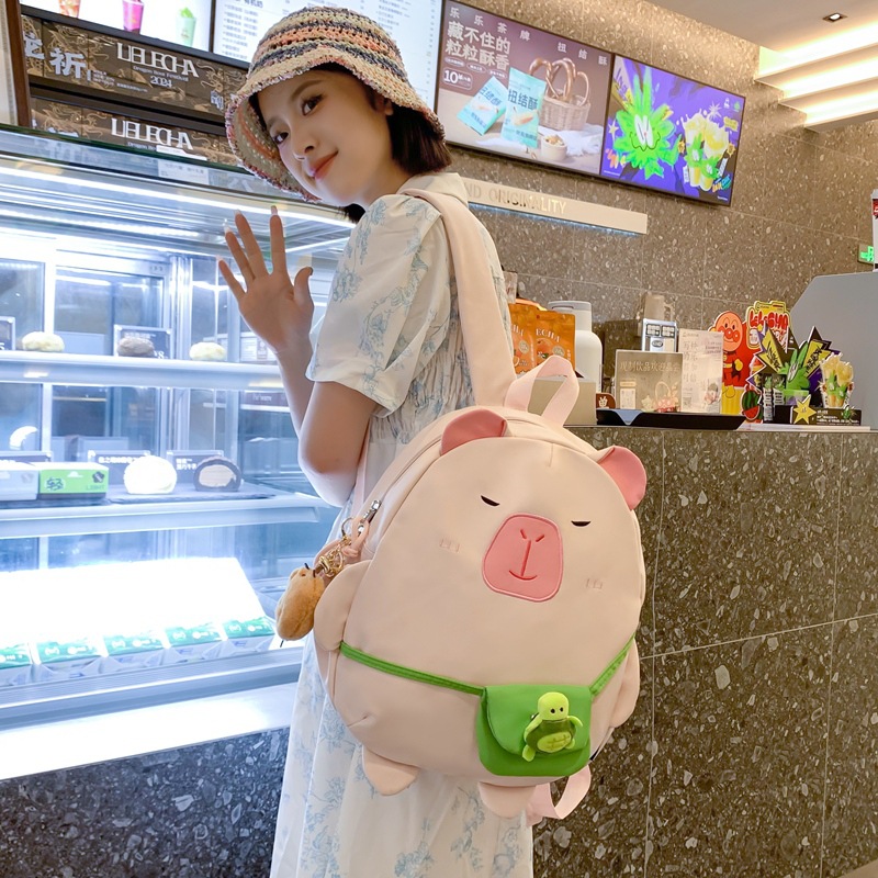 Mochila japonesa de dibujos animados encantadora para chicas, mochila de estudiantes universitarios, nueva mochila de gran capacidad.