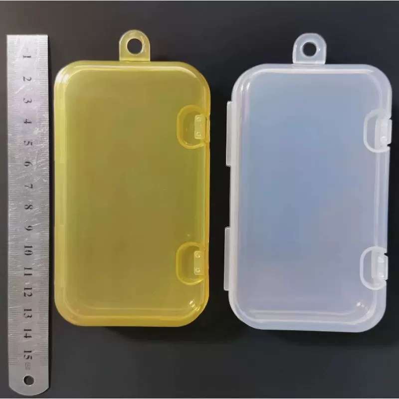 轻薄透明盒子硅胶围兜盒子手动儿童收纳盒PP透明塑料宝宝牙胶盒子