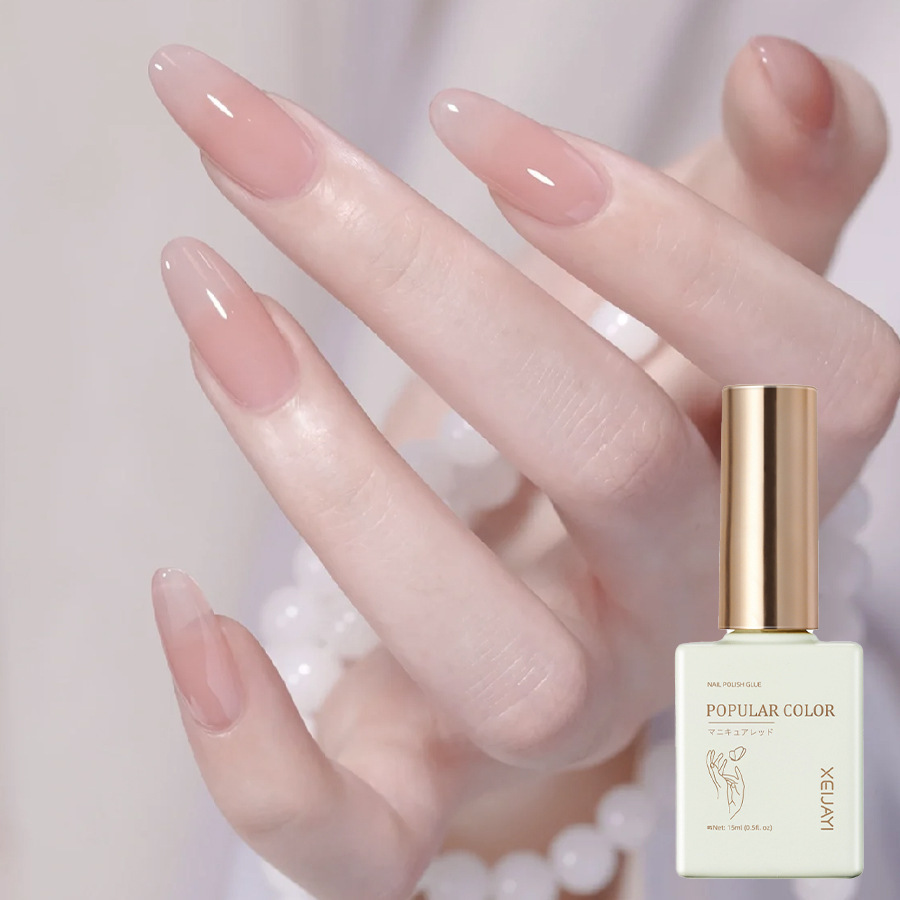 Pure Color new white nail polish glue nude transparent nail polish shop special high-grade nail polish lasting firm Factory wholesale