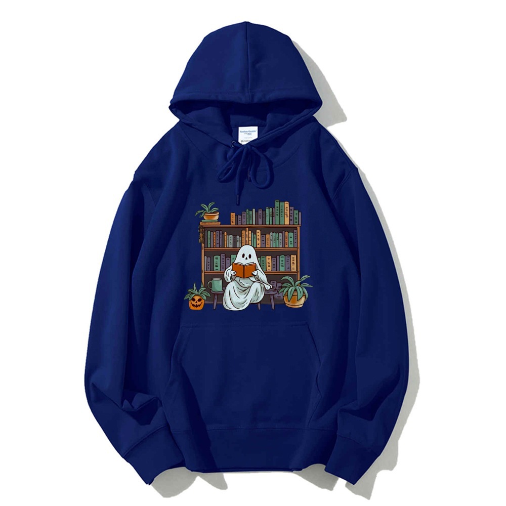 Ghost Library Sweatshirt Halloween Books Sweater Ghost Reade