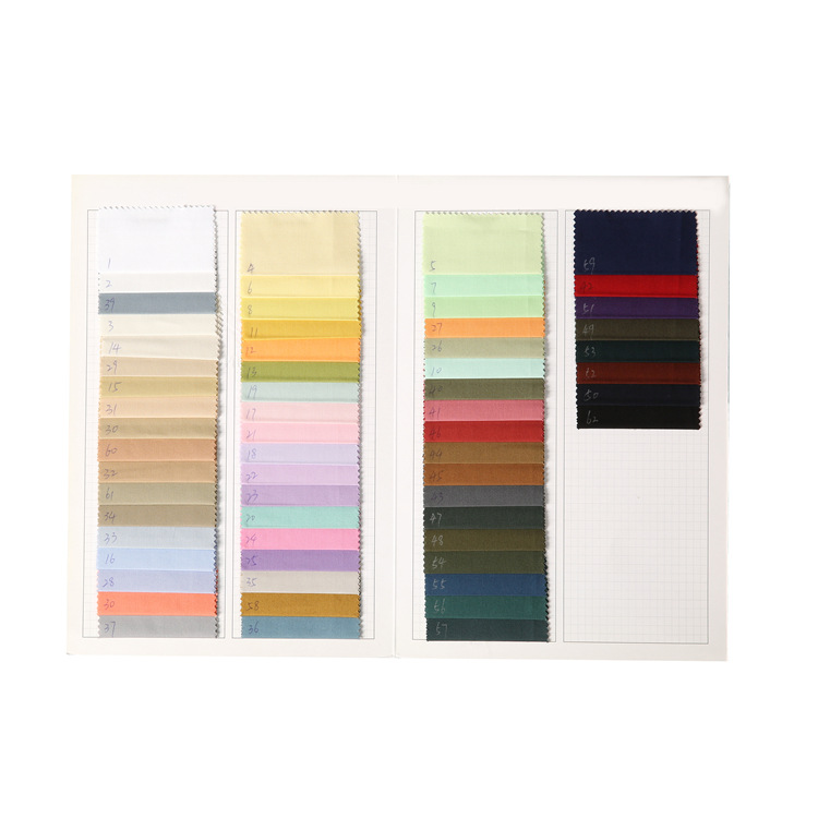 Tejido de algodón 100% caliente, tela de algodón de color sólido, tela de algodón de twill de Lyocell, tela de algodón resistente a la suciedad