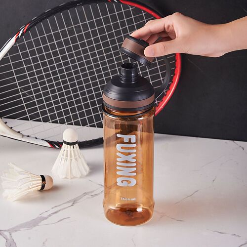 Fuxing Large Capacity Sports Water Bottle Summer Outdoor Fitness Gift Plastic PC Cup High Temperature Proof Vacuum Flask Printing