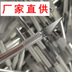 アルミ合金彫刻刀1枚刃無袋組立11 # 先刃中実アルミ棒ペン刃交換可能刃