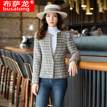 2025新款布萨龙单外套女长袖职业小西服正装女外套工作服厂家批发