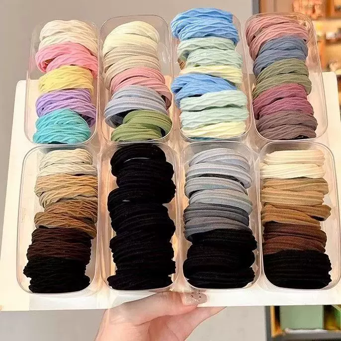 2025发圈新款弹力发绳橡皮筋女扎头发发圈不勒头发耐用头绳头饰