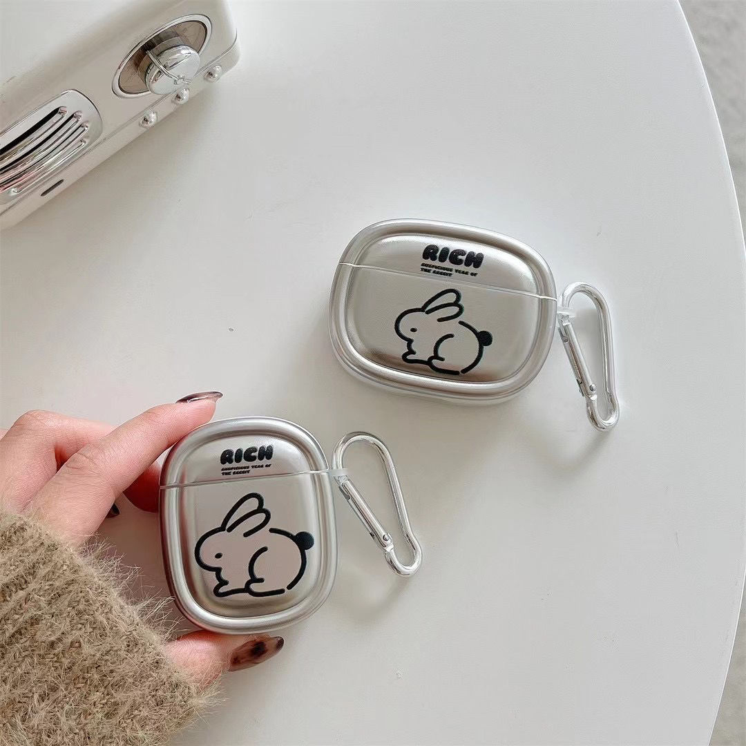 Nicho galvanizado línea conejo AirPods4 Pro2 generación Apple inalámbrico auriculares Bluetooth 1 / 2 generación