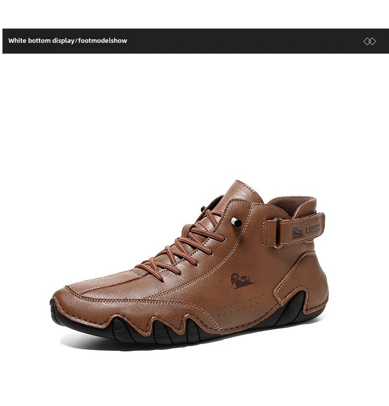 Pārrobežu jauni 2023. gada Octopus vīriešu apavi Pārrobežu sprādzieni Augsti Martin zābaki Pavasara un vasaras vīriešu ikdienas īsie zābaki_voghion.com