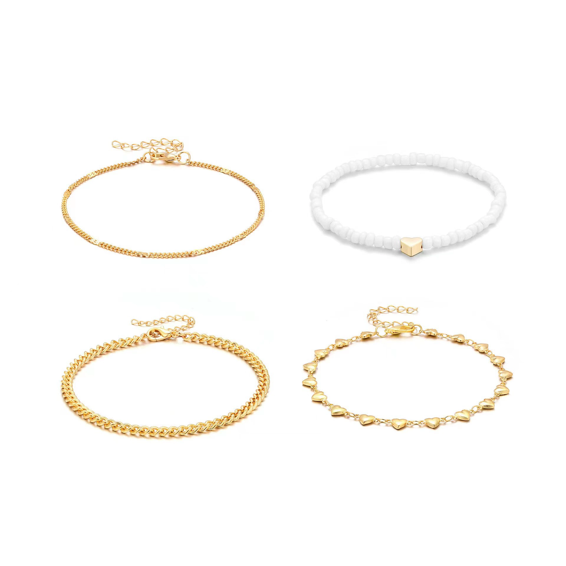 Beach fashionable design ankle bracelet, European style, boho style, simple and elegant design, trend of season