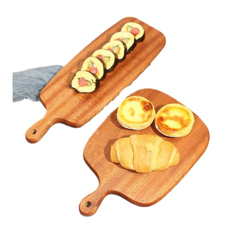 Wooden cutting board for home, bread board, cake platter, fruit chopping board, dormitory wood board, tea restaurant steak board