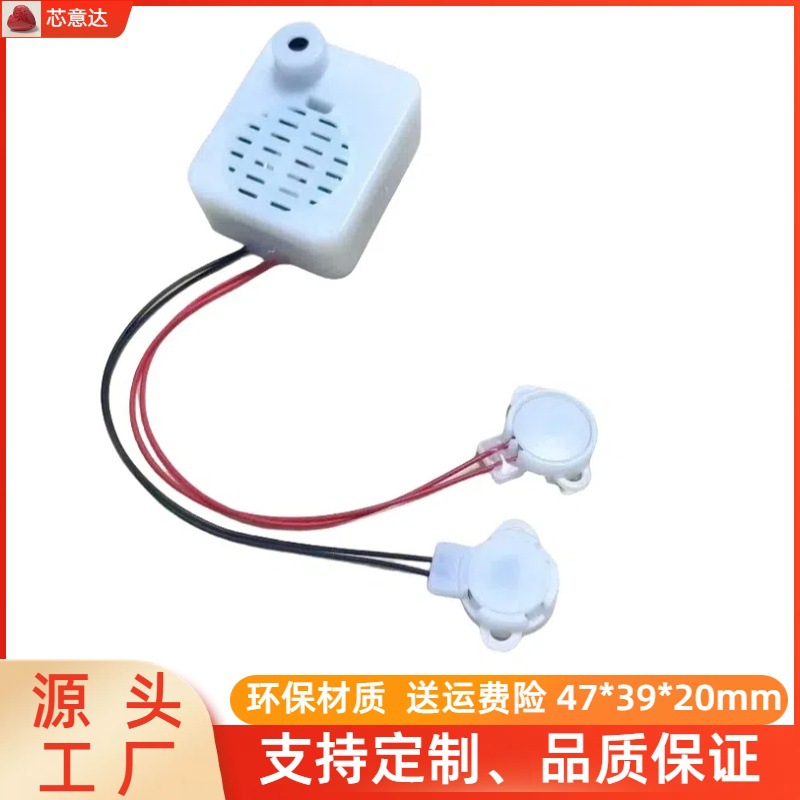 Wholesale toy accessories 30-second/60-second recording box, external dual-button recorder with recording and playback, recording and sound output box