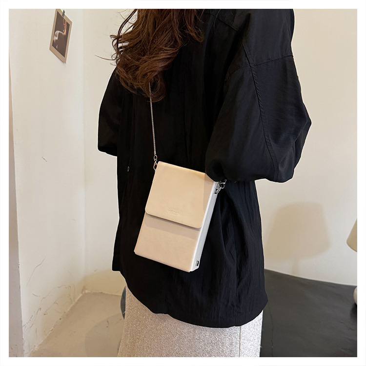 Damen Umhängetasche Mini Handytasche Rote Kettentasche Elegant_voghion.com