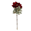 Hanfu, retro hair accessory from pearl with tassels, flowered