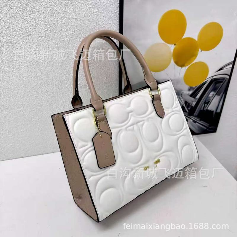 跨境2025新款时尚轻奢设计压痕欧美时尚大容量托特包ins斜挎包bag|undefined
