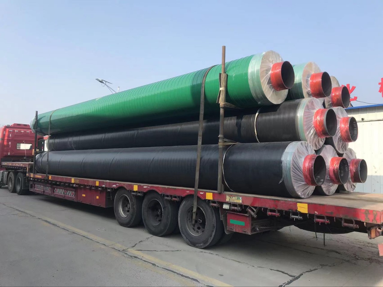 聚氨酯保温螺旋管直埋保温无缝管大口径聚氨酯保温钢管直埋保温管