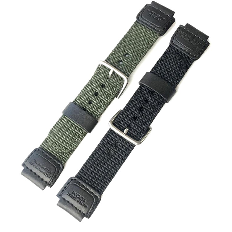 Nylon Strap Adapt Casey AE-1200W/SGW-300H/400/SGW-500 Canvas Bracelet 18mm Euro
