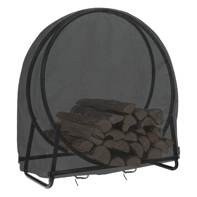 Чехол для уличного сарайка из ткани Оксфорд с деревянным каркасом, водонепроницаемый чехол для дров, водонепроницаемый чехол для двора, защита от УФ-излучения для использования на открытом воздухе.