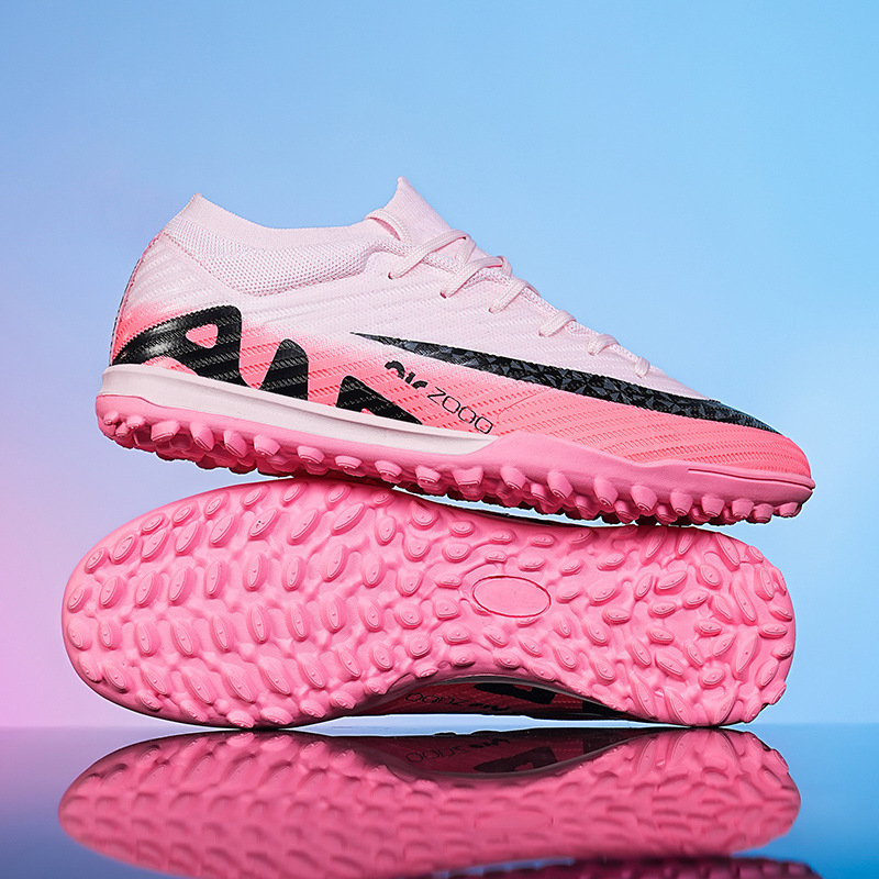 Transfronterizo comercio exterior 2025 nuevos zapatos de fútbol de alta altura, zapatos de fútbol TF, zapatos de entrenamiento de clavos 15 hombres