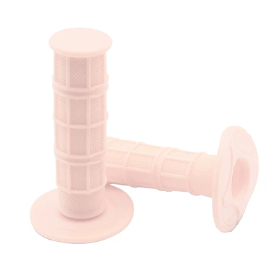 Motorcycle Handle Cover: monochrome soft grip handle rubber - white